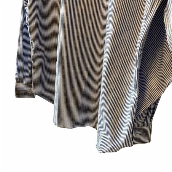 MENS MICHEAL KORS Slim Fit Striped Dress Shirt - Picture 8 of 8